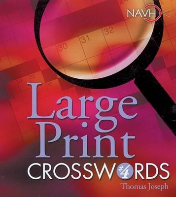 Book cover for Large Print Crosswords #4