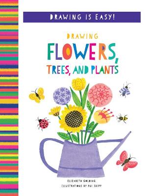 Book cover for Drawing Flowers, Trees, and Plants