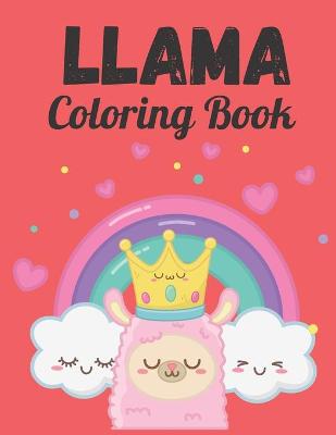 Book cover for Llama Coloring Book