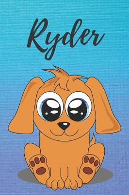 Book cover for Ryder dog coloring book / notebook / journal / diary