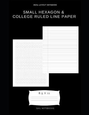 Book cover for Small hexagon & college ruled line paper