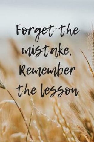 Cover of Forget The Mistake, Remember The Lesson