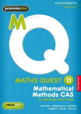 Cover of Maths Quest 11 Mathematical Methods CAS 2E TI-Nspire Edition & EBookPLUS