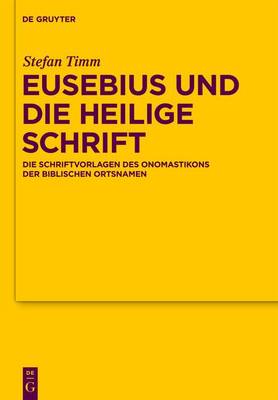 Book cover for Eusebius und die Heilige Schrift