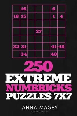 Book cover for 250 Extreme Numbricks Puzzles 7x7