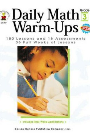 Cover of Daily Math Warm-Ups, Grade 3