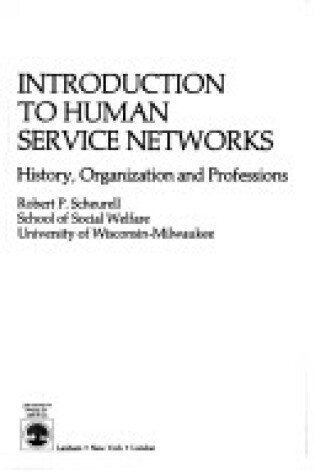 Cover of Introduction to Human Service Networks