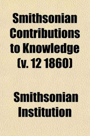 Cover of Smithsonian Contributions to Knowledge Volume 5