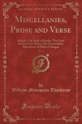 Book cover for Miscellanies, Prose and Verse, Vol. 1
