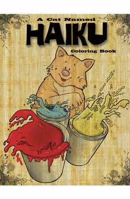 Book cover for A Cat Named Haiku - Coloring Book