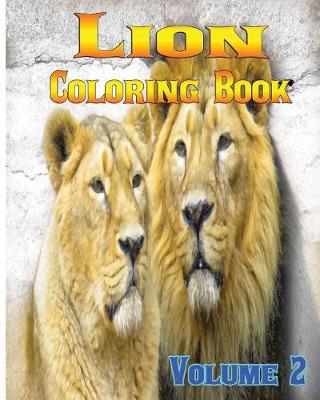 Cover of Lion Coloring Books Vol.2 for Relaxation Meditation Blessing