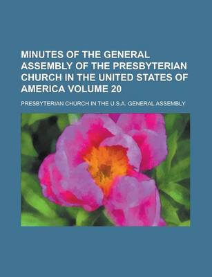 Book cover for Minutes of the General Assembly of the Presbyterian Church in the United States of America (1860)