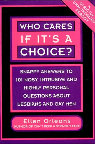Cover of Who Cares If It's a Choice?