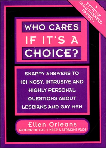 Book cover for Who Cares If It's a Choice?