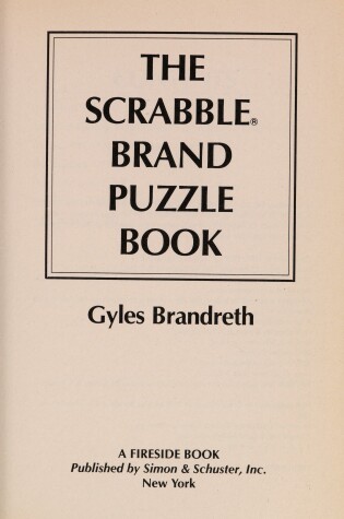 Cover of The Scrabble Brand Puzzle Book