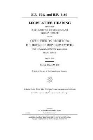 Cover of H.R. 5032 and H.R. 5180