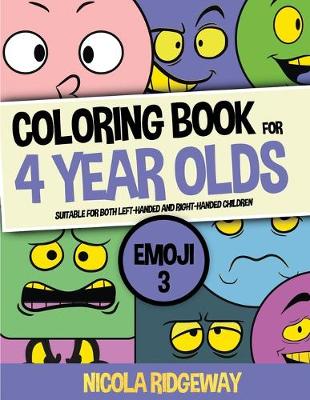 Book cover for Coloring Book for 4 Year Olds (Emoji 3)