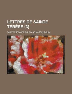 Book cover for Lettres de Sainte Terese (3)