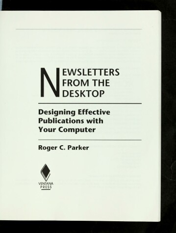 Book cover for Newsletters from the Desktop