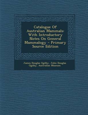 Cover of Catalogue of Australian Mammals