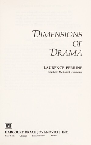 Book cover for Perrine Dimensions of Drama