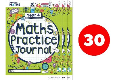 Book cover for White Rose Maths Practice Journals Year 4 Workbooks: Pack of 30