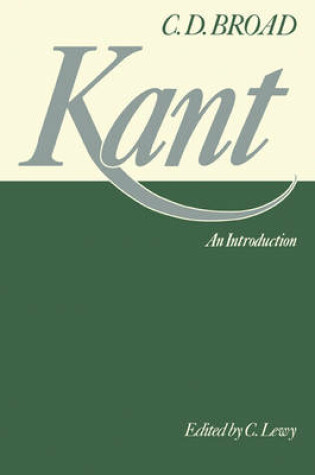 Cover of Kant: An Introduction