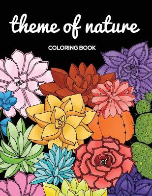 Book cover for Theme Of Nature Colouring Book