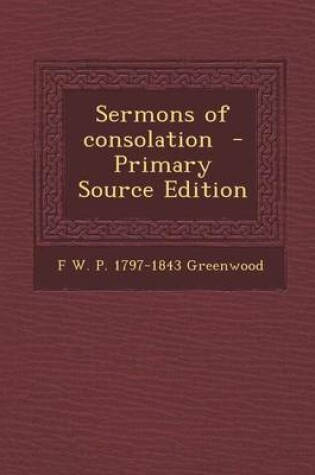 Cover of Sermons of Consolation