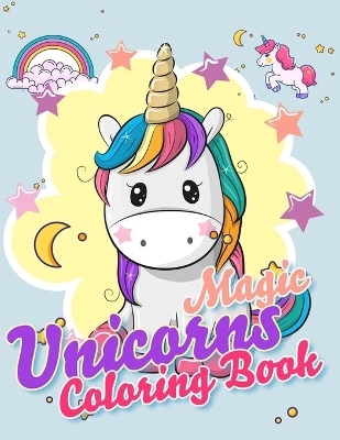 Cover of Magic Unicorns Coloring Book