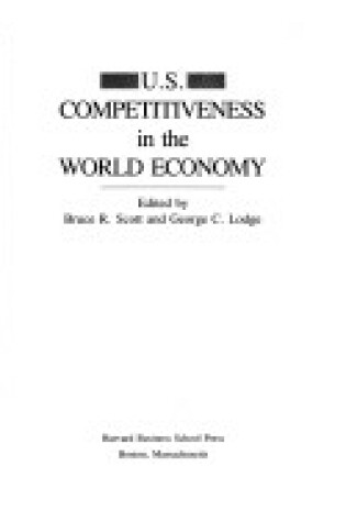 Cover of U.S. Competitiveness in the World Economy