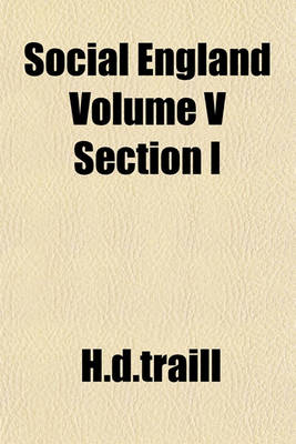 Book cover for Social England Volume V Section I