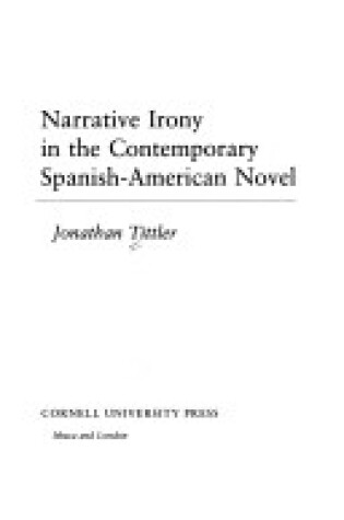 Cover of Narrative Irony in the Contemporary Spanish-American Novel