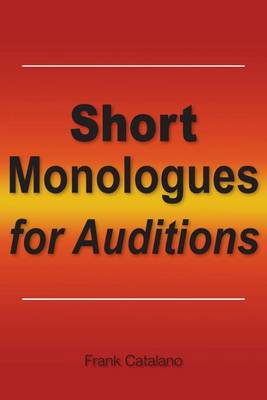 Book cover for Short Monologues for Auditions