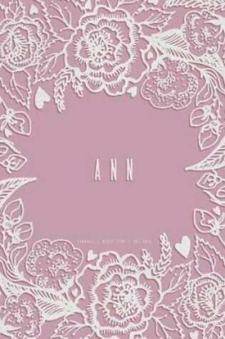 Cover of Ann. Dusty Pink Dot Grid Journal