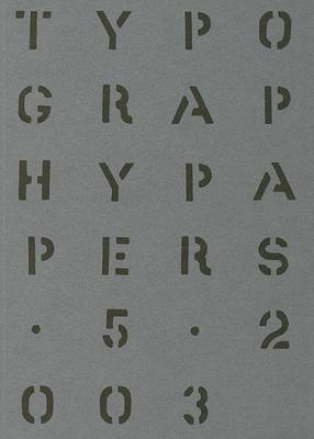 Book cover for Typography Papers