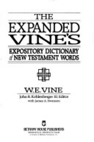 Cover of Expanded Vines' Dictionary of NT Words