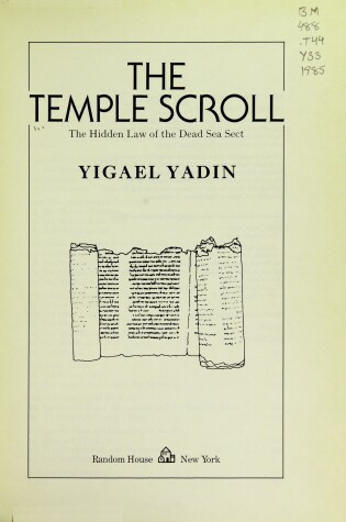 Cover of The Temple Scroll