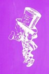 Book cover for Alice in Wonderland Pastel Chalkboard Journal - Mad Hatter (Purple)