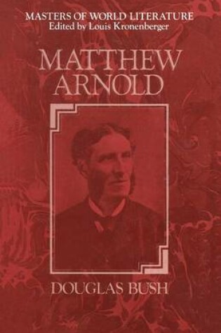 Cover of Matthew Arnold