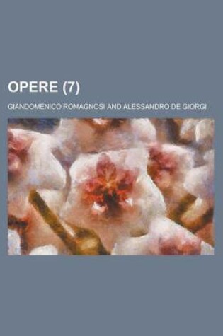 Cover of Opere (7)