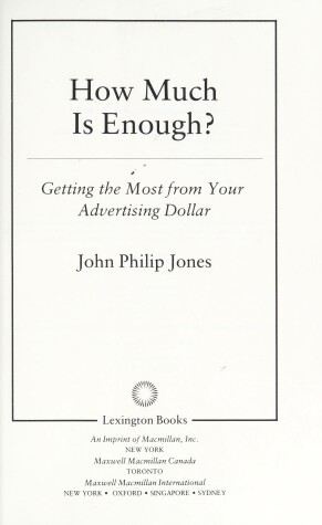 Book cover for How Much is Enough?