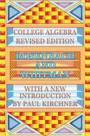 Cover of College Algebra by Rosenbach