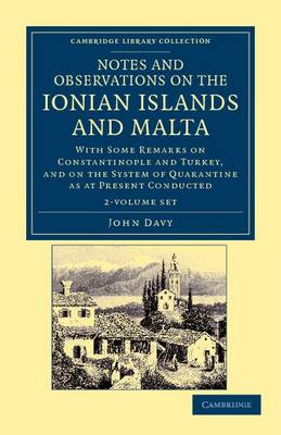 Cover of Notes and Observations on the Ionian Islands and Malta 2 Volume Paperback Set