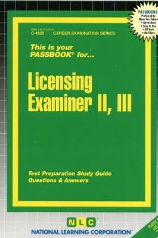 Cover of License Examiner II, III