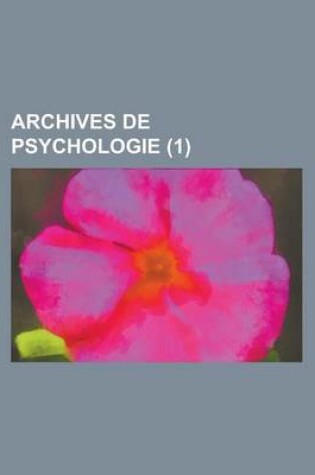 Cover of Archives de Psychologie (1 )