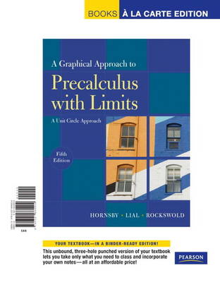 Cover of A Graphical Approach to Precalculus with Limits