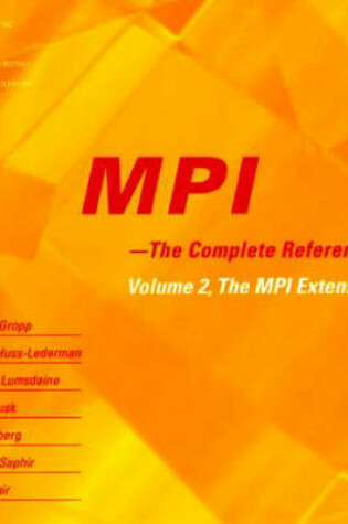 Cover of MPI - The Complete Reference