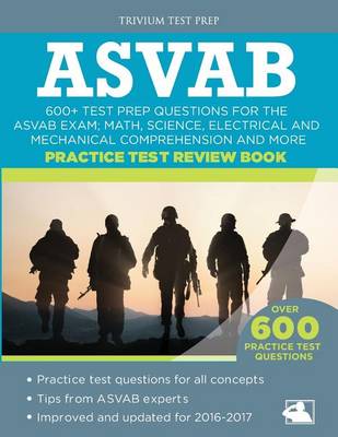 Book cover for ASVAB Practice Test Review Book