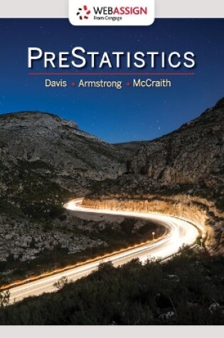 Cover of Webassign Printed Access Card for Davis/Armstrong/McCraith's Prestatistics, Single-Term